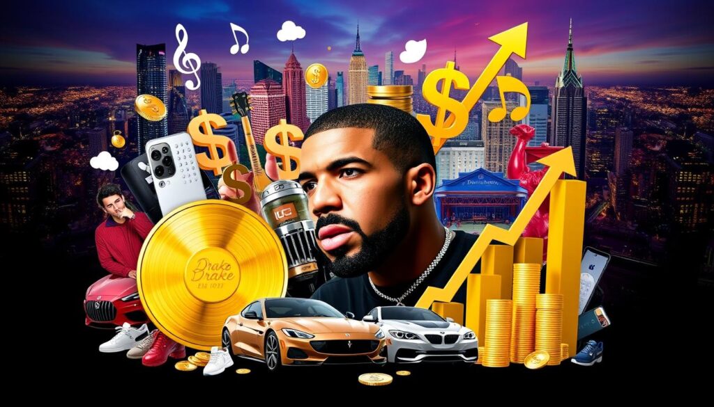 Drake's career earnings over the years