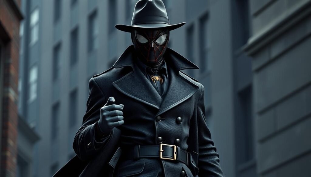 Spiderman Noir costume design