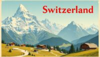 vintage swiss travel poster